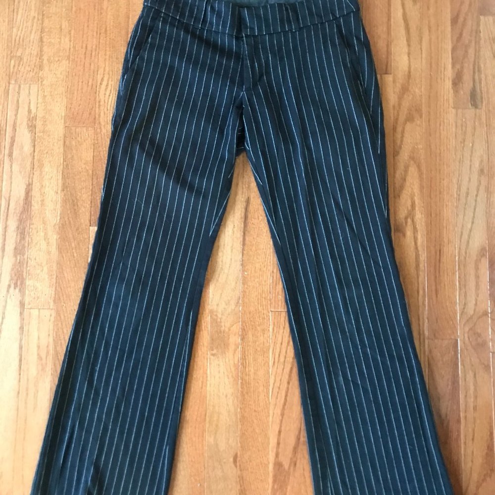 Black Pin Stripe Pants